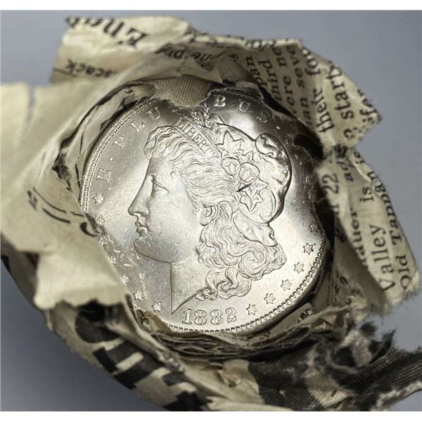 Roll (20) From Unearthed Hoard 1882-S Morgan Silver Dollar