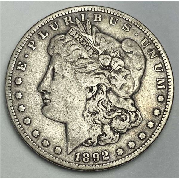 1892-S Morgan Silver Dollar VF