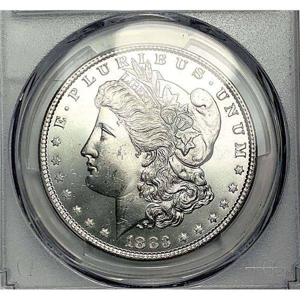 1883 Morgan Silver Dollar PCGS MS65