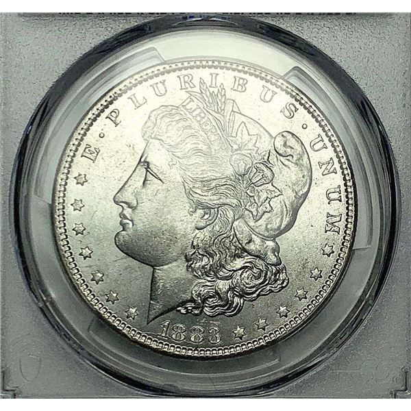 1883 Morgan Silver Dollar PCGS MS65