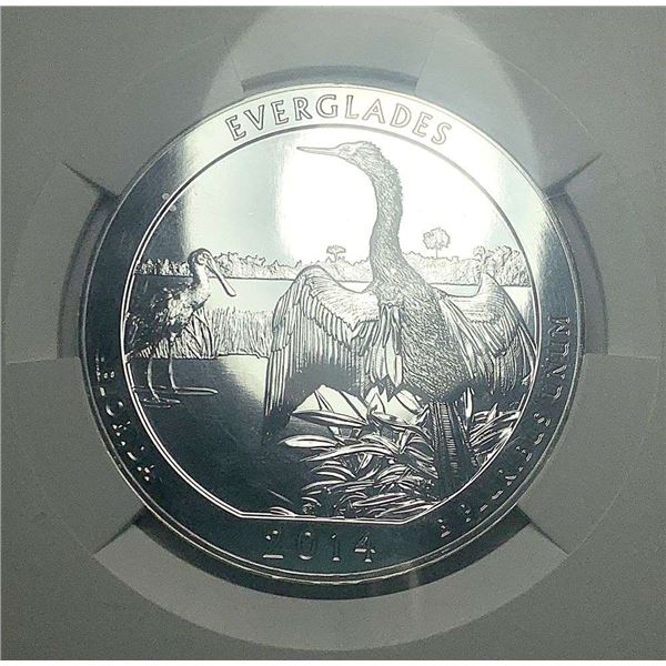 2014 ATB Florida "Everglades" 5 ozt .999 Silver NGC MS69 DPL