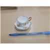 Image 1 : Miniature Bone China Teacup, 14K Trim