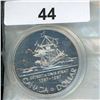 Image 1 : 1987 Canada Silver Dollar John Davis' Exploration 400th Anniversary Proof Coin
