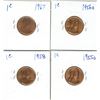Image 2 : 4 UNC US 1967 Lincoln Cents