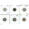 Image 2 : 6 CDN Silver Dimes 1942-MS- 64, 42-UNC,2-45-AU, 47 XF-AU,47ML XF-AU