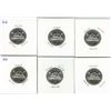 Image 1 : 6 CDN UNC 1970 Nickels