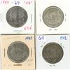 Image 1 : 4 CDN Silver Half Dollar 1940,42,2-43