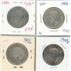 Image 2 : 4 CDN Silver Half Dollar 1940,42,2-43