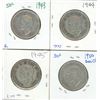 Image 2 : 4 CDN Silver Haff Dollar 1943,44,45,50