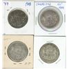 Image 1 : 4 CDN Silver Halves 1943,44,45,50