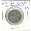 Image 1 : NFLD 1912 20 cent Silver Coin
