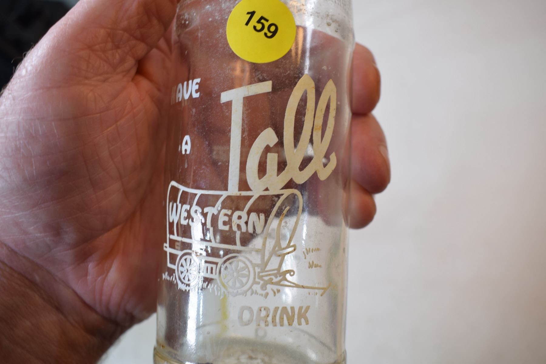 Tall Western drink Red Deer bottle Schmalz Auctions