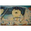 Image 2 : Vintage plastic advertising laurel & hardy - 32"x18"
