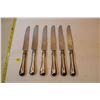Image 1 : 6 Knives - has crests - sterling .925 handles