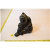 Image 1 : Inuit stone carved eskimo fisherman