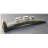Image 4 : Norfolk hand crafted railroad spike, w/ pewter train cars, by William Langston, Virginia, USA.