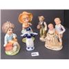 Image 1 : Lot of 5 Figurines- Bisque Finish