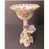 Image 3 : German hand painted candy dish, porcelain - 8"