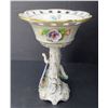 Image 5 : German hand painted candy dish, porcelain - 8"