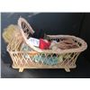 Image 2 : Vintage dolls w/ wicker cradle - Mattel battery op. - Black Americana - Polish - Ukrainian - Origina