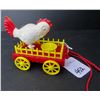 Image 3 : 1950s Reliable plastic pull toy "Hen peckin at food" - up and down action - GWO