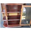 Image 2 : Mahogany wall display cabinet w/ door - 17"x20"