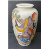 Image 3 : Chinese hand painted vase w/ birds 10"