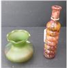 Image 2 : Nouveau art glass vases - Hand painted by Reuven