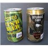 Image 1 : Original beer tins - Full - 4077th Mash & Sturges 1991 black hills rally - mint