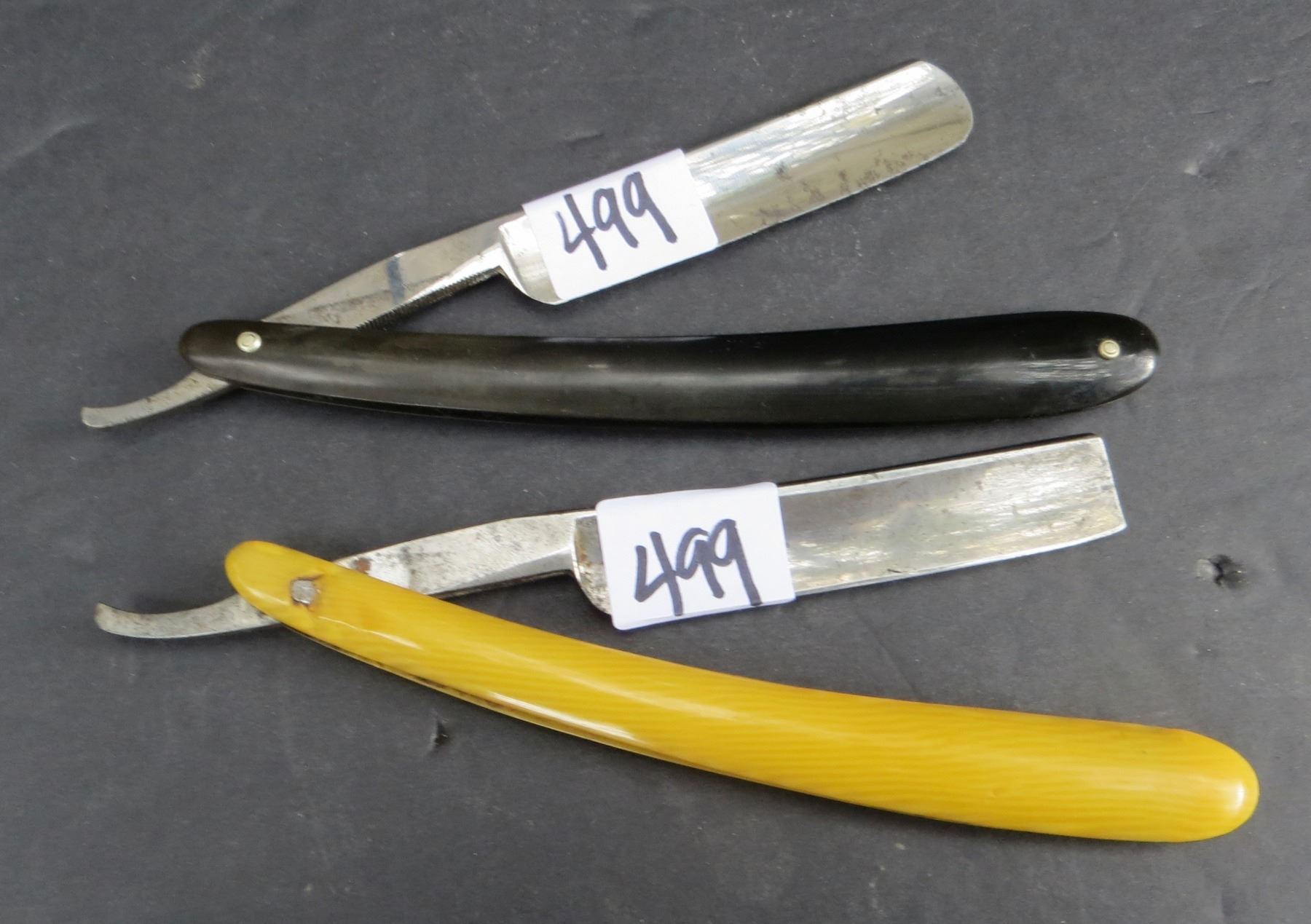 Liberman Straight Razor Pair of straight razors - Schmalz Auctions