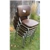 Image 5 : Set of 1950s Chrome Kitchen chairs, chrome is good - need upholstery