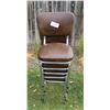 Image 6 : Set of 1950s Chrome Kitchen chairs, chrome is good - need upholstery