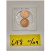Image 4 : Two pennies – 2002 marked "P", very bright