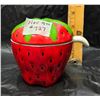 Image 1 : Vintage Strawberry Dish with Spoon