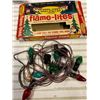 Image 1 : Vintage Flame-Lites Santa-Lites Christmas Lights With Original Box