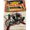 Image 2 : Vintage Flame-Lites Santa-Lites Christmas Lights With Original Box