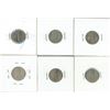 Image 2 : 6- US Mercury Dime 39-D-F, 42VF, 43 VF-XF, 44-FX, 45-XF, 45S-F