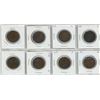 Image 2 : 8 Canadian Large cents 1902-1906,08- AU, 1907,1910- UNC