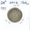Image 1 : 1904H NFLD Edward VII 20 cent F-VF