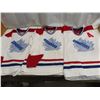 Image 1 : three canadian CCM hockey jerseys size large