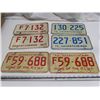 Image 1 : 71,73,76 sask licence plates