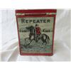 Image 2 : Rare Repeater Smoking Tobacco Tin (3 3/4" x 2 1/2" x 4 3/4")