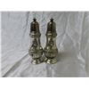 Image 1 : Heavy Silver Plated Salt & Pepper Shakers (5" Tall)