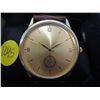 Image 2 : N.I.B Japan Movement Leather Strap Wrist Watch; 1 1/2" Diam. Gold Face-Quartz