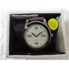 Image 1 : N.I.B Japan Movement Leather Strap Wrist Watch; 1 1/2" Diam. White Face-Quartz