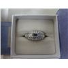 Image 2 : Ladies Faux Diamond Ring, Size 5 1/2" - in box
