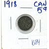 Image 1 : 1918 Canadian Silver 5 cent Coin