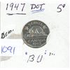 Image 1 : 1947 "Dot" 5 cent Nickel Coin
