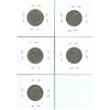 Image 2 : 5 Canadian 5 cent Coins - various years