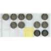 Image 2 : 11 Canadian 50 cent Coins - various years